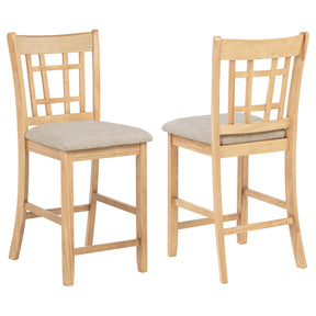 Lavon Grey and Light Oak Wood Counter Height Dining Chair (Set of 2) by Coaster at Eve Furniture