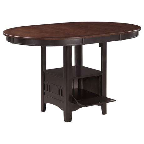 Lavon Light Chestnut and Espresso Counter Height Dining Set by Coaster at Eve Furniture