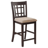 Lavon Light Chestnut and Espresso Counter Height Dining Set by Coaster at Eve Furniture