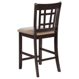 Lavon Light Chestnut and Espresso Counter Height Dining Set by Coaster at Eve Furniture
