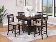 Lavon Light Chestnut and Espresso Counter Height Dining Set by Coaster at Eve Furniture