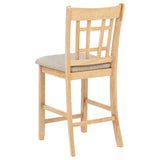 Lavon Light Oak 5-piece Oval Counter Height Dining Set by Coaster at Eve Furniture