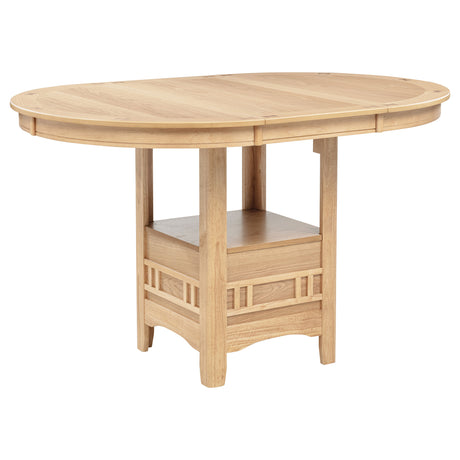 Lavon Light Oak 5-piece Oval Counter Height Dining Set by Coaster at Eve Furniture