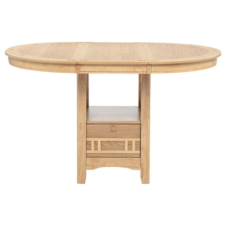 Lavon Light Oak 5-piece Oval Counter Height Dining Set by Coaster at Eve Furniture