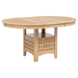 Lavon Light Oak 5-piece Oval Extension Leaf Dining Set by Coaster at Eve Furniture