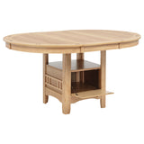 Lavon Light Oak 5-piece Oval Extension Leaf Dining Set by Coaster at Eve Furniture