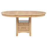 Lavon Light Oak 5-piece Oval Extension Leaf Dining Set by Coaster at Eve Furniture
