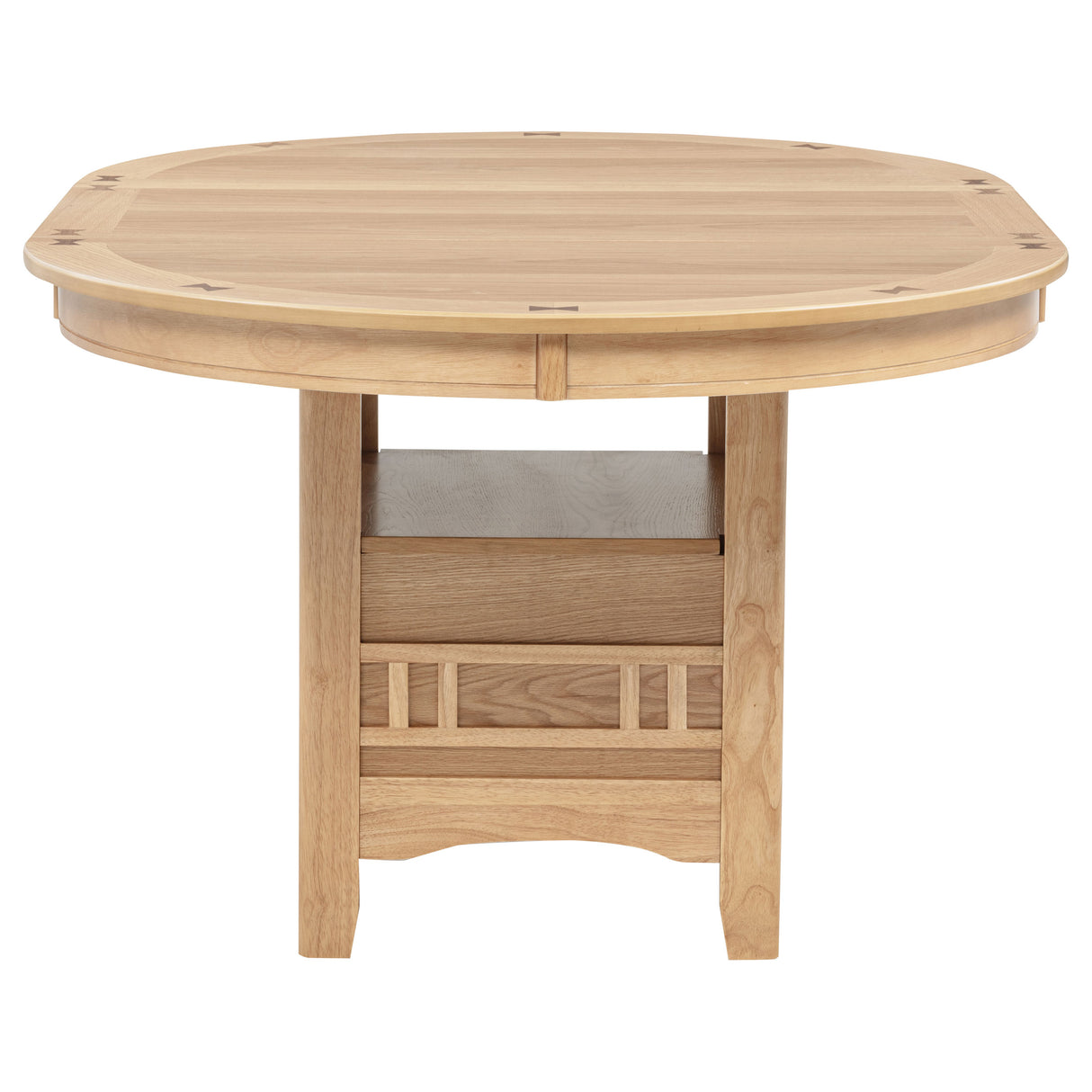 Lavon Light Oak 5-piece Oval Extension Leaf Dining Set by Coaster at Eve Furniture