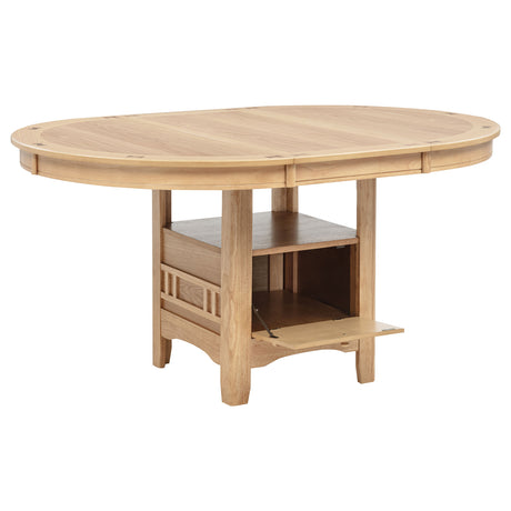 Lavon Light Oak 5-piece Oval Extension Leaf Dining Set by Coaster at Eve Furniture