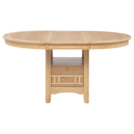Lavon Light Oak 5-piece Oval Extension Leaf Dining Set by Coaster at Eve Furniture