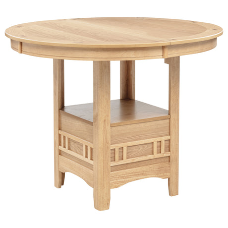 Lavon Light Oak Oval 60-inch Counter Height Extension Dining Table by Coaster at Eve Furniture