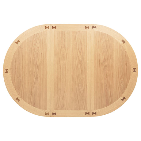 Lavon Light Oak Oval 60-inch Counter Height Extension Dining Table by Coaster at Eve Furniture