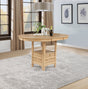 Lavon Light Oak Oval 60-inch Counter Height Extension Dining Table by Coaster at Eve Furniture