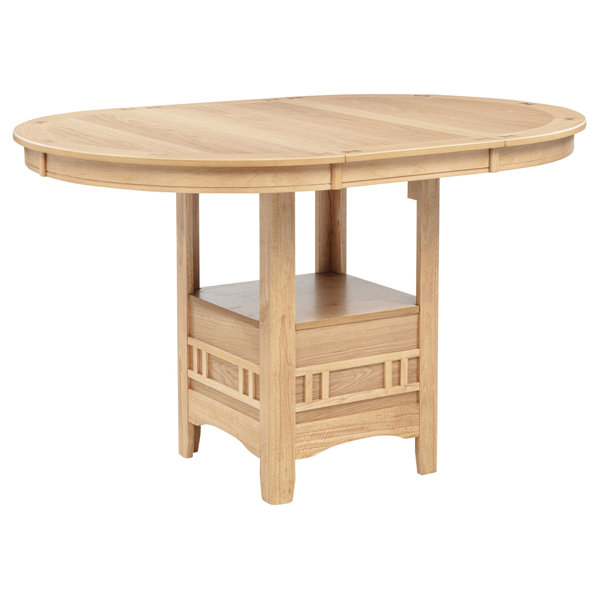 Lavon Light Oak Oval 60-inch Counter Height Extension Dining Table by Coaster at Eve Furniture