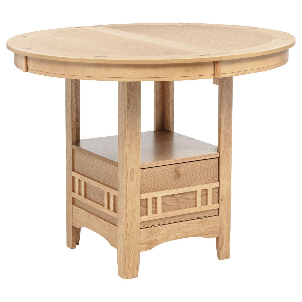 Lavon Light Oak Oval 60-inch Counter Height Extension Dining Table by Coaster at Eve Furniture