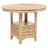 Lavon Light Oak Oval 60-inch Counter Height Extension Dining Table by Coaster at Eve Furniture