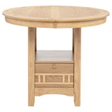 Lavon Light Oak Oval 60-inch Counter Height Extension Dining Table by Coaster at Eve Furniture