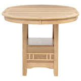 Lavon Light Oak Oval 60-inch Counter Height Extension Dining Table by Coaster at Eve Furniture