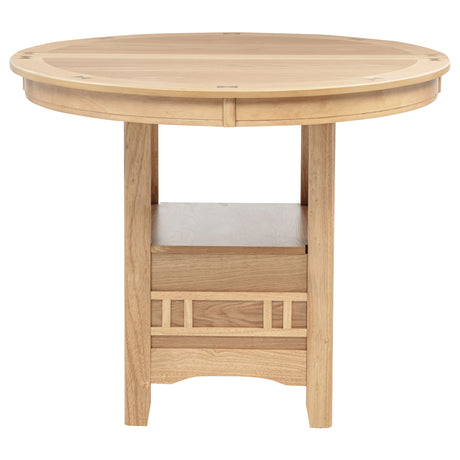 Lavon Light Oak Oval 60-inch Counter Height Extension Dining Table by Coaster at Eve Furniture