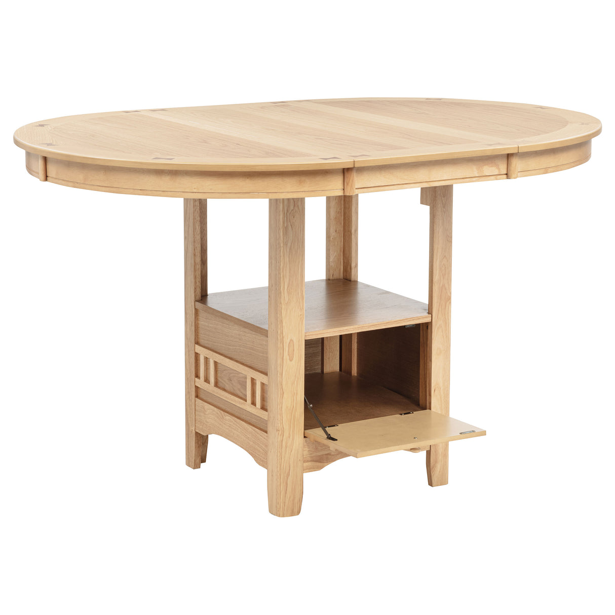 Lavon Light Oak Oval 60-inch Counter Height Extension Dining Table by Coaster at Eve Furniture
