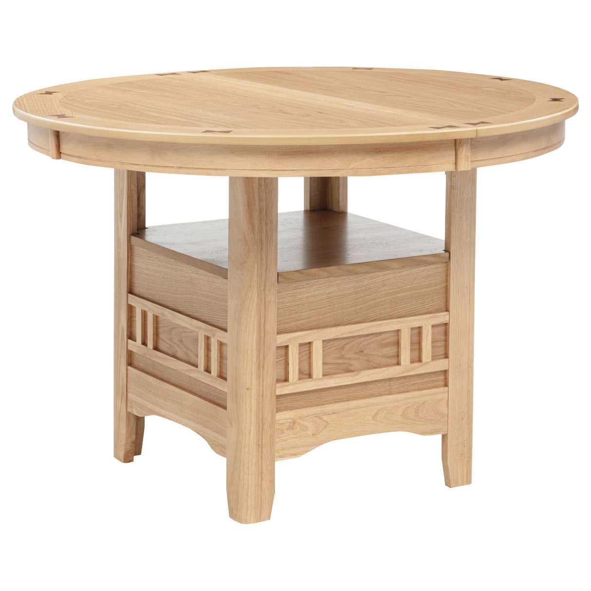 Lavon Light Oak Oval 60-inch Wood Extension Leaf Dining Table by Coaster at Eve Furniture
