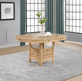 Lavon Light Oak Oval 60-inch Wood Extension Leaf Dining Table by Coaster at Eve Furniture