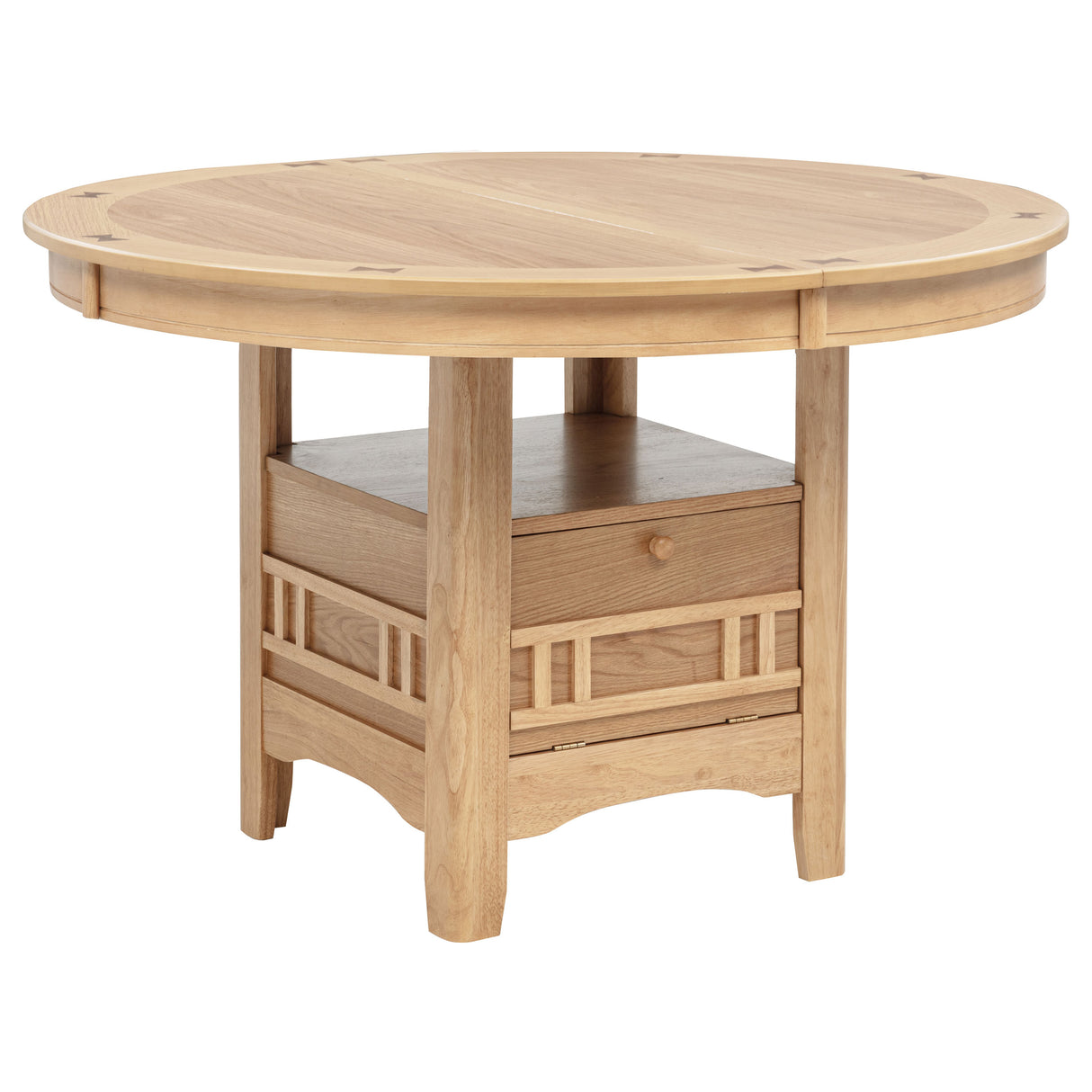 Lavon Light Oak Oval 60-inch Wood Extension Leaf Dining Table by Coaster at Eve Furniture
