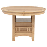 Lavon Light Oak Oval 60-inch Wood Extension Leaf Dining Table by Coaster at Eve Furniture