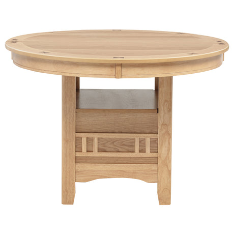 Lavon Light Oak Oval 60-inch Wood Extension Leaf Dining Table by Coaster at Eve Furniture