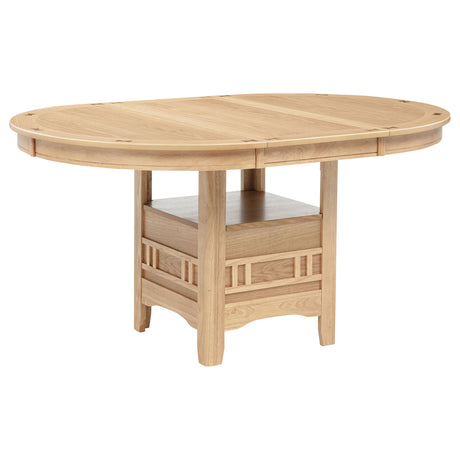 Lavon Light Oak Oval 60-inch Wood Extension Leaf Dining Table by Coaster at Eve Furniture