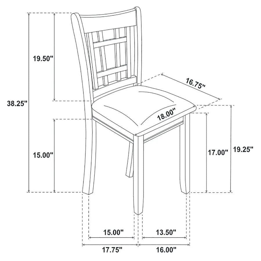Lavon Medium Gray 5-Piece Dining Set by Coaster at Eve Furniture