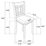 Lavon Medium Gray 5-Piece Dining Set by Coaster at Eve Furniture
