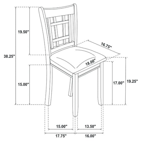 Lavon Medium Gray 5-Piece Dining Set by Coaster at Eve Furniture