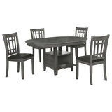 Lavon Medium Gray 5-Piece Dining Set by Coaster at Eve Furniture