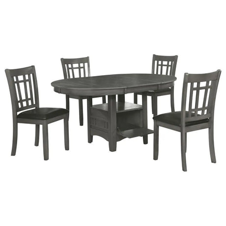 Lavon Medium Gray 5-Piece Dining Set by Coaster at Eve Furniture