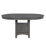 Lavon Medium Gray Dining Table with Storage by Coaster at Eve Furniture