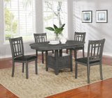 Lavon Medium Gray Dining Table with Storage by Coaster at Eve Furniture