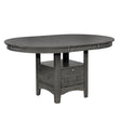 Lavon Medium Gray Dining Table with Storage by Coaster at Eve Furniture