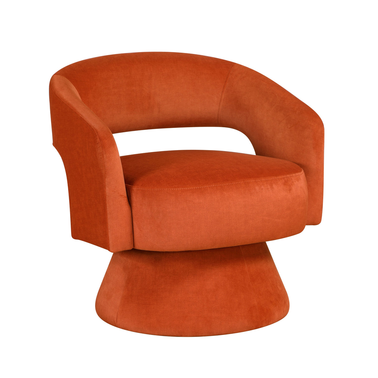 Lavon Orange Swivel Chair by Homelegance at Eve Furniture