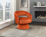 Lavon Orange Swivel Chair by Homelegance at Eve Furniture