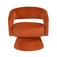 Lavon Orange Swivel Chair by Homelegance at Eve Furniture