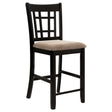 Lavon Tan/Espresso Lattice Back Counter Stools, Set of 2 by Coaster at Eve Furniture