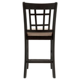 Lavon Tan/Espresso Lattice Back Counter Stools, Set of 2 by Coaster at Eve Furniture