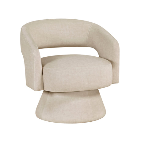 Lavon Taupe Swivel Chair by Homelegance at Eve Furniture