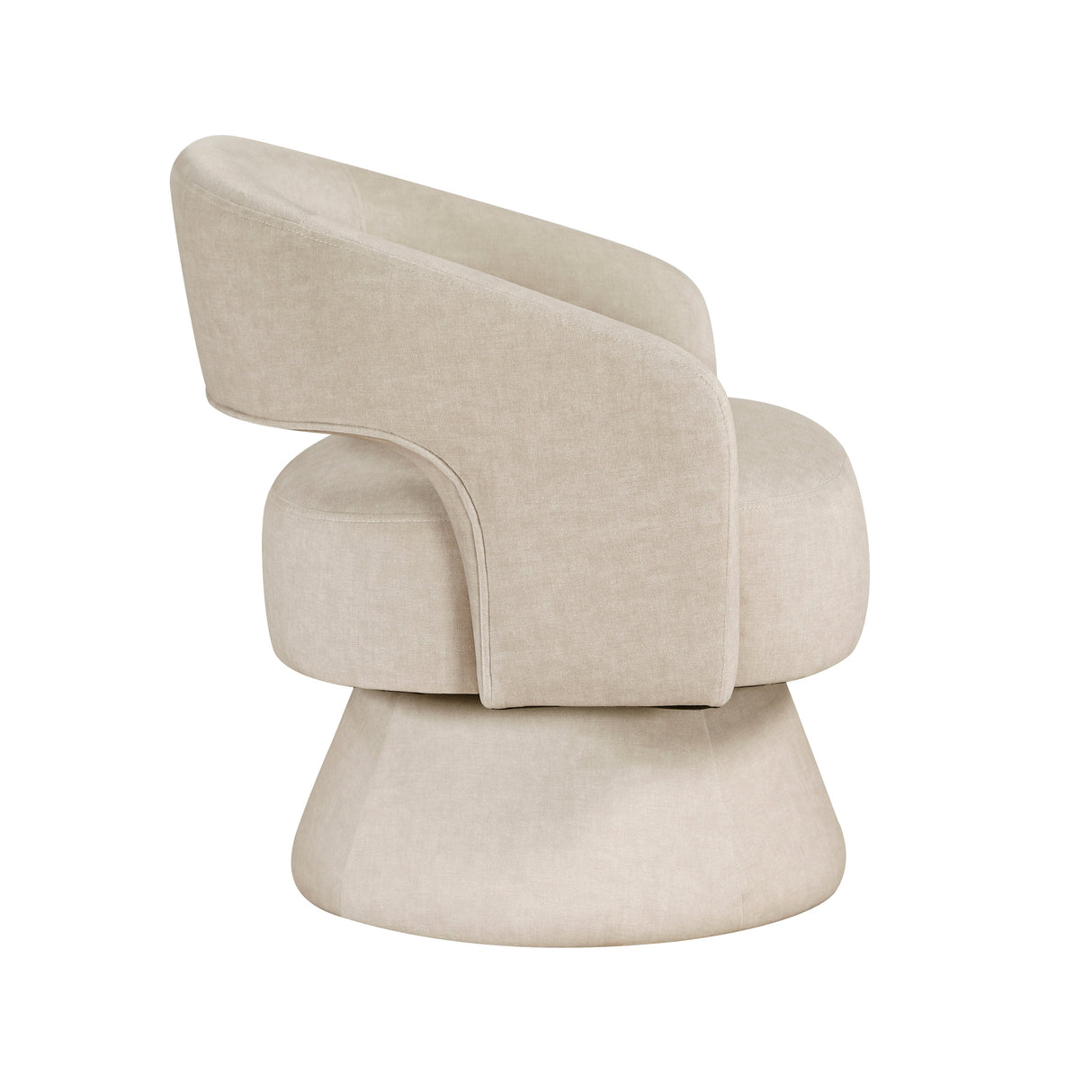 Lavon Taupe Swivel Chair by Homelegance at Eve Furniture
