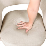 Lavon Taupe Swivel Chair by Homelegance at Eve Furniture