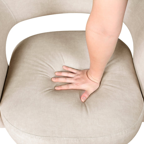 Lavon Taupe Swivel Chair by Homelegance at Eve Furniture