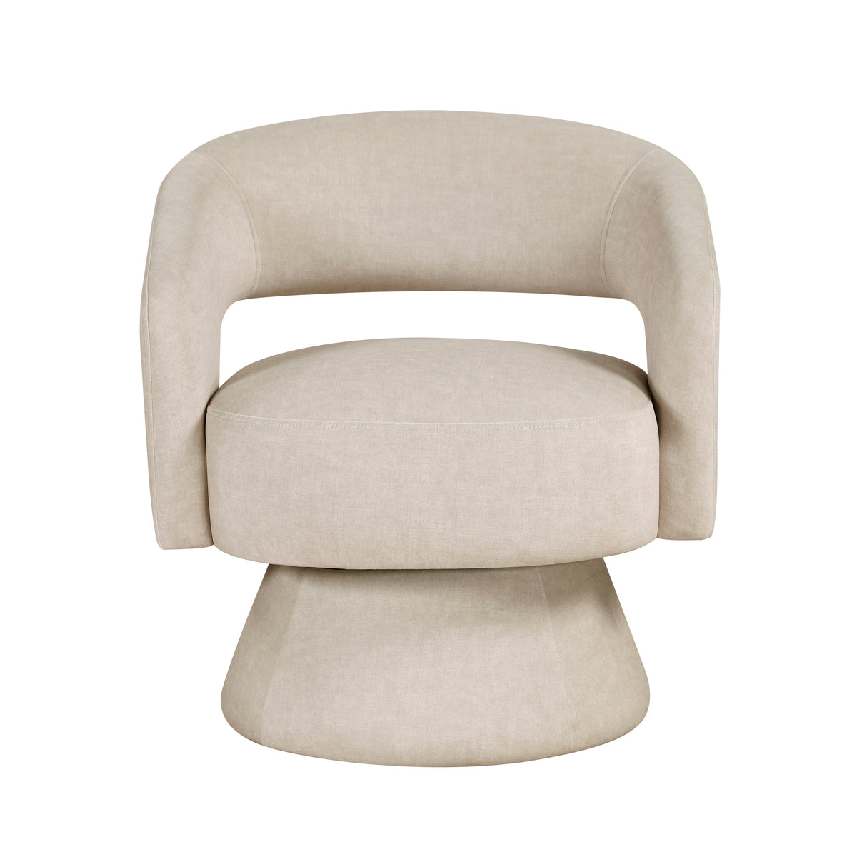 Lavon Taupe Swivel Chair by Homelegance at Eve Furniture