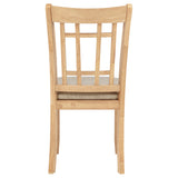 Lavon Wood Dining Side Chair Linen and Light Oak (Set of 2) by Coaster at Eve Furniture