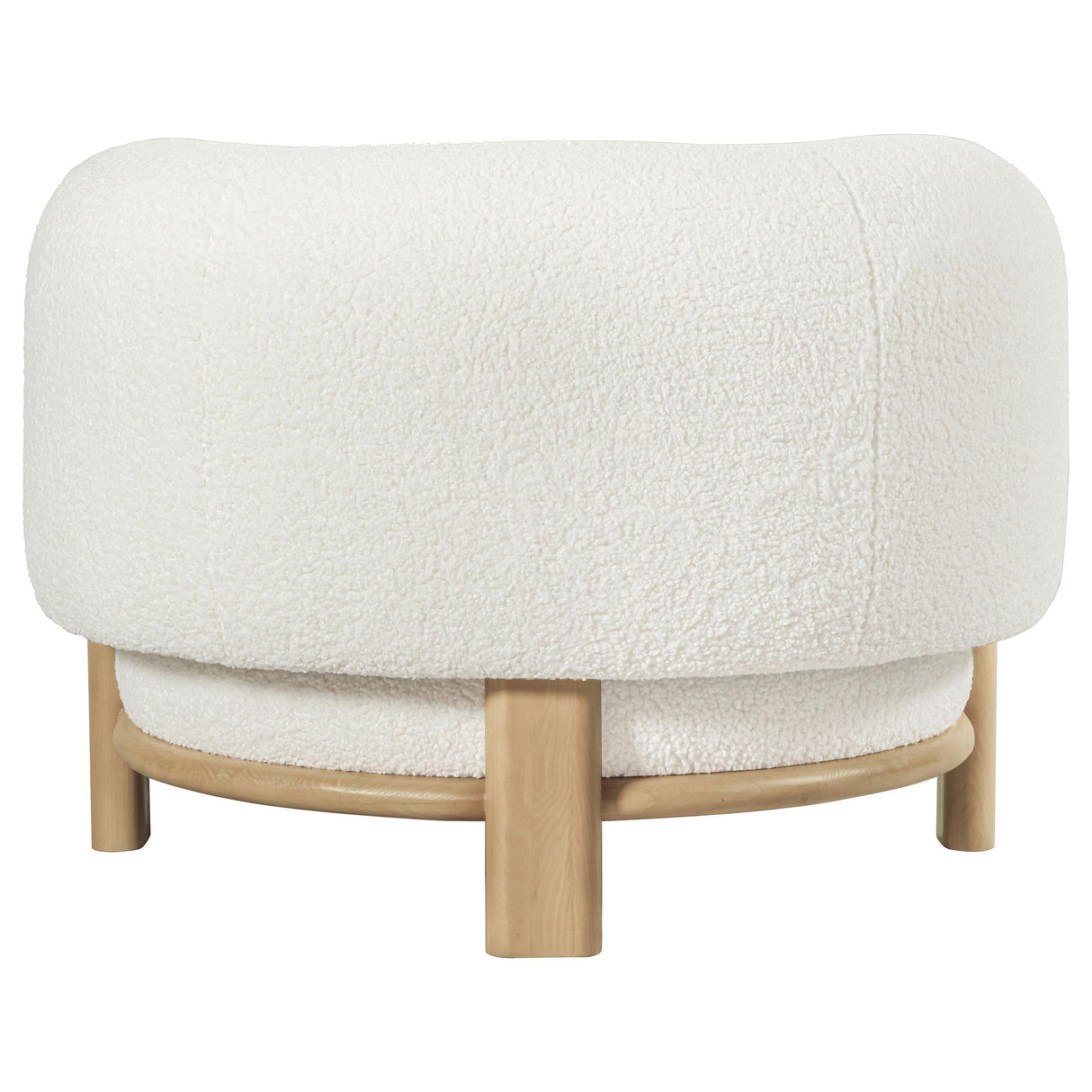 Lawler Ivory Upholstered Barrel Back Accent Chair